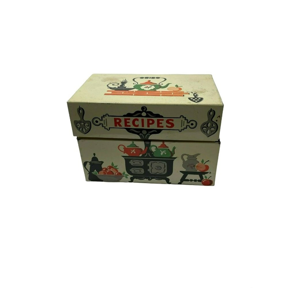 Stylecraft Metal Recipes File Box No 805 L.Gordon & Son Baltimore MD 3-1/2"